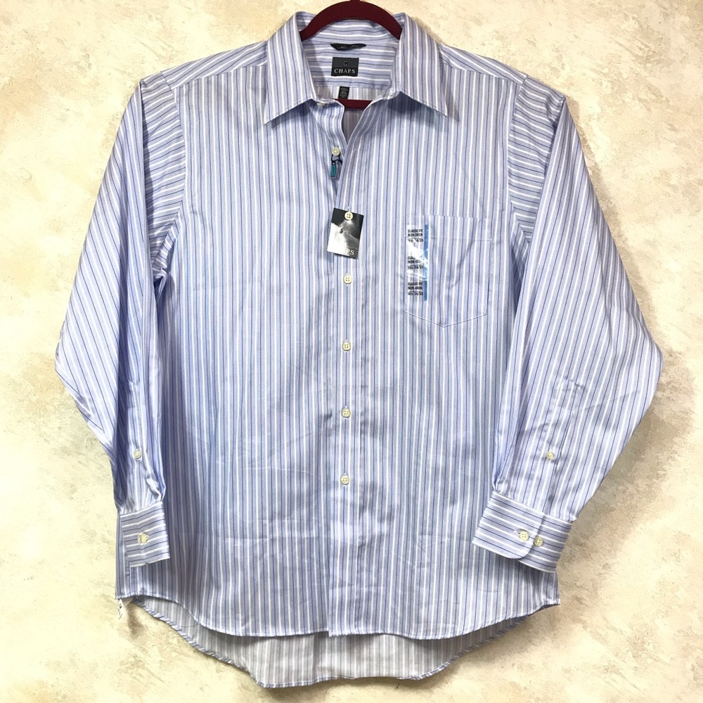 Chaps Non Iron Men’s Long Sleeve Button Up Shirt